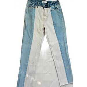 PacSun‎ Mom Jeans Two Toned Color Block Jeans - Size 25